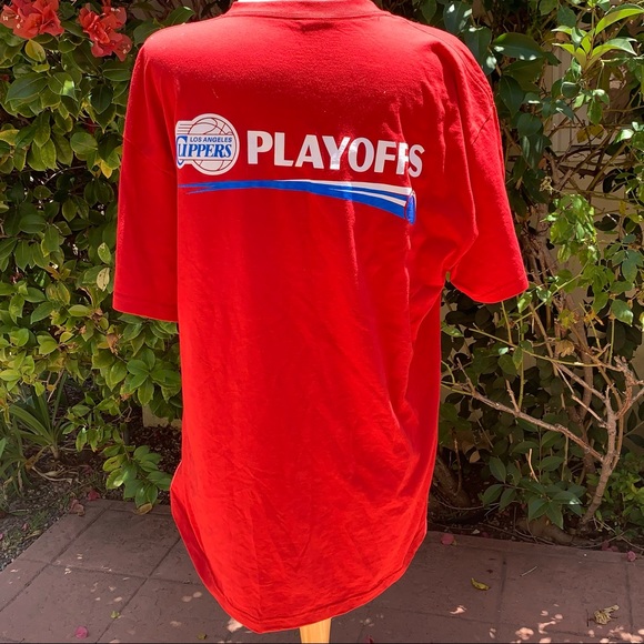 Vintage Los Angeles Clippers Old Logo Red T-Shirt XL - Picture 4 of 8